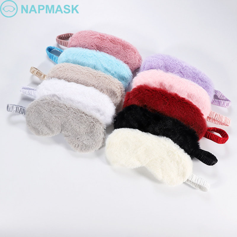 Rabbit hair eye mask